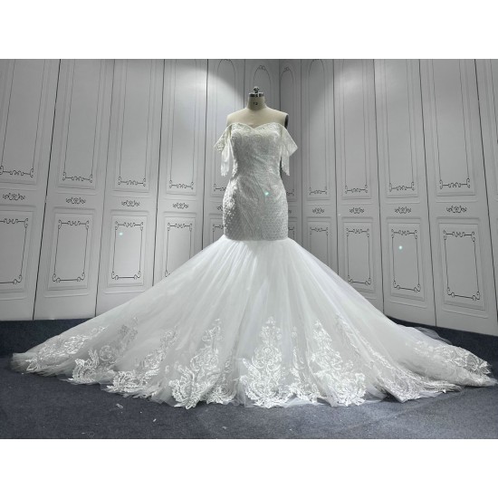 Chandelier Sleeve Wedding Dresses Sweetheart Neck 2024 Women Bridal Gown Robe De Soiree