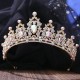 Colorful Baroque Colorful Crystal Crown Royal Bridal Wedding Rhinestone Tiara Princess High Quality Bridal Jewelry Headpiece