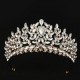 Colorful Rhinestone Geometric Bridal Tiaras Crown Baroque Crystal Pageant Prom Diadem Bride Headbands Wedding Hair Accessories