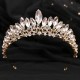 Colorful Rhinestone Tiaras Luxury Crystal Crowns Princess Queen Bridal Wedding Party Headbands Hair Jewelry Accessories