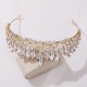 Colorful Rhinestone Tiaras Luxury Crystal Crowns Princess Queen Bridal Wedding Party Headbands Hair Jewelry Accessories