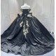 Crystal Black Quinceanera Dresses Sweetheart Off the Shoulder Vestidos De 15 Anos Quinceanera Custom Made With Bow