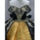 Crystal Black Quinceanera Dresses Sweetheart Off the Shoulder Vestidos De 15 Anos Quinceanera Custom Made With Bow