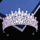 Crystal Vintage Bridal European Princess Tiara Round Baroque Pageant Crowns Full Crown Queen King Tiara Diadems Hair Accessories