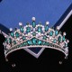 Crystal Vintage Bridal European Princess Tiara Round Baroque Pageant Crowns Full Crown Queen King Tiara Diadems Hair Accessories