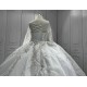 Custom Made Long Sleeves Wedding Dresses 2024 Luxury Princess Lace Ball Gown Bridal Gowns