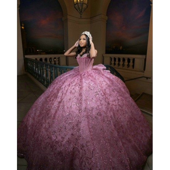 Customized 2024 Hot Pink Quinceanera Dresses Princess Ball Gown Sequin Sweetheart Girls Sweet 15 Vestidos De 15 Anos