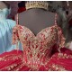 Customized Ball Gown Burgundy Quinceanera Dresses 2025 Sweet 16 Evening Dress Vestido De 15 Anos With Bow