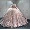 Customized Luxury Ball Gown Pink Quinceanera Dress 2024 Princess 3D Flowers Appliques Vestidos De 15 Anos