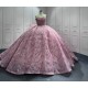 Customized Pink Ball Gown Princess Quinceanera Dresses 2024 Sweetheart Girls Birthday Party Dress For Sweet 15 16