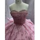 Customized Pink Ball Gown Princess Quinceanera Dresses 2024 Sweetheart Girls Birthday Party Dress For Sweet 15 16