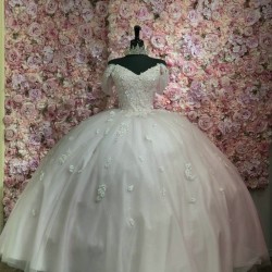 Customized Pink Quinceanera Dress With Bow 2024 Sweetheart Applique Party 15 Vestidos De 15 Anos