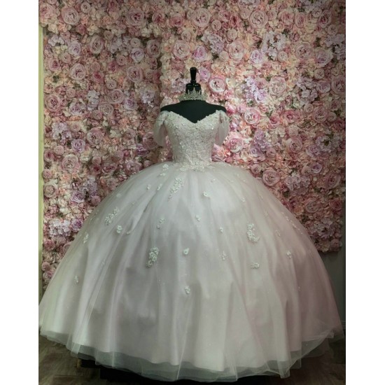 Customized Pink Quinceanera Dress With Bow 2024 Sweetheart Applique Party 15 Vestidos De 15 Anos