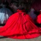 Customized Red Quinceanera Dress Ball Gown Floral Applique Beading Bow Corset Sweet 16 Vestidos De 15 Anos