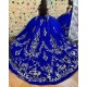 Customized Royal Blue Quinceanera Dresses Vestidos De 15 Anos Party 3D Flower 16 Birthday Princess Ball Gown