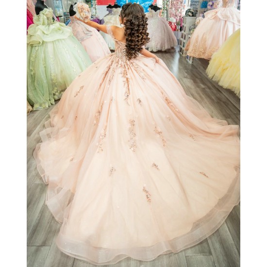 Customized Sparkly Pink Quinceanera Dresses 2025 Appliques Mexico Brithday Party Vestidos De 15 Anos Ball Gown