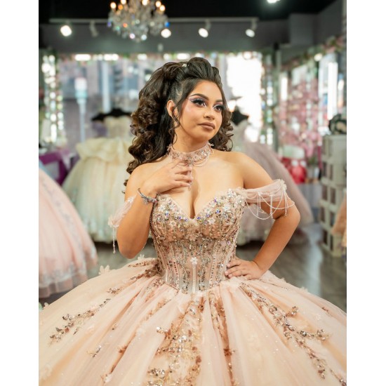 Customized Sparkly Pink Quinceanera Dresses 2025 Appliques Mexico Brithday Party Vestidos De 15 Anos Ball Gown