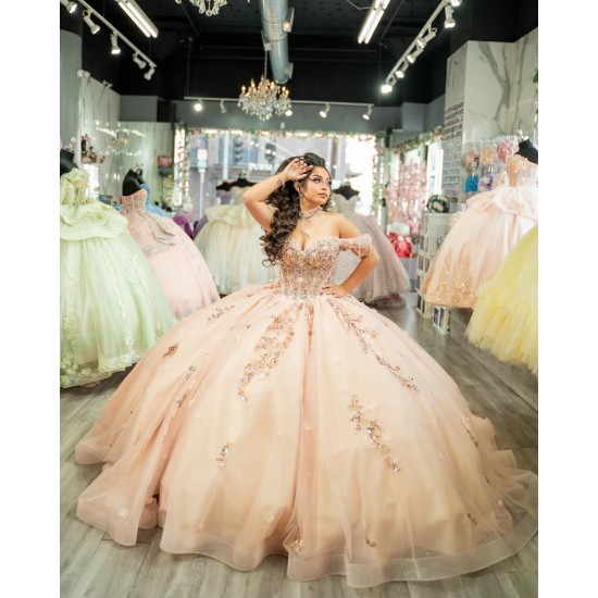 Customized Sparkly Pink Quinceanera Dresses 2025 Appliques Mexico Brithday Party Vestidos De 15 Anos Ball Gown