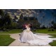 Detachable Sleeve Champagne Quinceanera Dress Sweet 15 Gowns Sequin Vestidos De 15 Anos With Bow