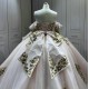 Detachable Sleeve Pink Quinceanera Dresses Lace Appliques Strapless Vestidos De 15 Anos Customised With Bow