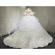 Detachable Sleeve Wedding Dress Plus Size Lace Up Bridal Gowns Luxury Wedding Dresses Custom Made