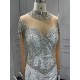 Detachable Train Wedding Dresses Long Sleeve Crystal Bridal Gowns Vestido De Novia Custom Made