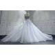 Detachable Train Wedding Dresses Long Sleeve Princess Bride Dresses Pearl Sequin Women Vestidos De Novia