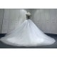 Detachable Train Wedding Dresses Long Sleeve Princess Bride Dresses Pearl Sequin Women Vestidos De Novia