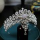 Elegant Wedding Hair Tiara Pearl Rhinestone Luxury Fashion Bridal Crown Diadem Headband Hair Accessories Headdress Head Jewelr