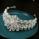 Elegant Wedding Hair Tiara Pearl Rhinestone Luxury Fashion Bridal Crown Diadem Headband Hair Accessories Headdress Head Jewelr