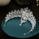 Elegant Wedding Hair Tiara Pearl Rhinestone Luxury Fashion Bridal Crown Diadem Headband Hair Accessories Headdress Head Jewelr