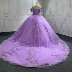 Exquisite Lilac Princess Quinceanera Dress 2024 Sweet 16 Sweetheart Ball Gown Vestidos De 15 Anos