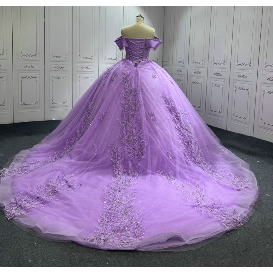 Exquisite Lilac Princess Quinceanera Dress 2024 Sweet 16 Sweetheart Ball Gown Vestidos De 15 Anos