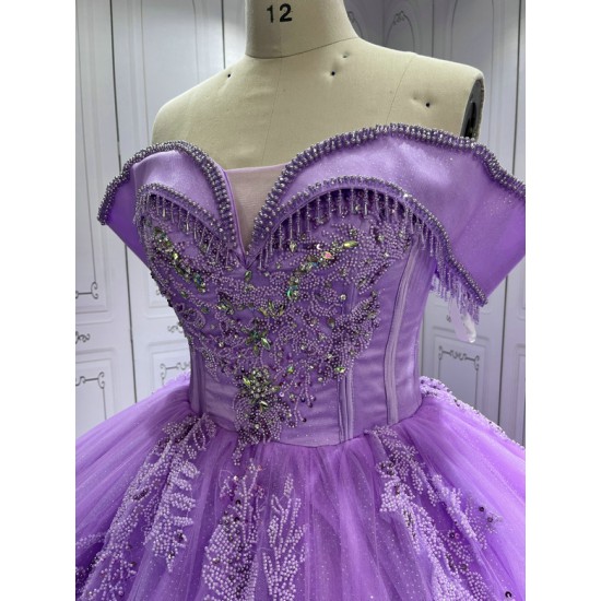 Exquisite Lilac Princess Quinceanera Dress 2024 Sweet 16 Sweetheart Ball Gown Vestidos De 15 Anos