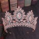 Fashion Baroque Luxury Crystal Bridal Crown Tiara Diadem Tiaras for Women Bride Wedding Rhinestone Hair Accessories Headpiece