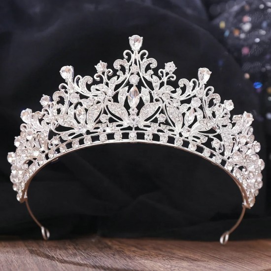 Fashion High Quality Crystal Crown Luxury Rhinestone Tiaras Bridal Wedding Birthday Party Dressing Jewelry Hair Accessories