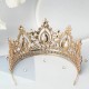 Fashion Luxury Purple Rhinestone Bridal Tiaras Crown Baroque Crystal Pageant Prom Diadem Bride Headband Wedding Hair Accessories