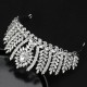 Fashion Rhinestone Geometric Bridal Tiaras Crown Baroque Crystal Pageant Prom Diadem Bride Headbands Wedding Hair Accessories