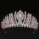 Fashion Rhinestone Geometric Bridal Tiaras Crown Baroque Crystal Pageant Prom Diadem Bride Headbands Wedding Hair Accessories