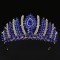 Fashion Rhinestone Geometric Bridal Tiaras Crown Baroque Crystal Pageant Prom Diadem Bride Headbands Wedding Hair Accessories