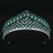 Green Rhinestone Geometric Bridal Tiaras Crown Baroque Crystal Pageant Prom Diadem Bride Headbands Wedding Hair Accessories