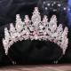 High Quality Crystal Crown Woman Headwear Banquet Wedding Bridal Hair Accessories Queen Diadem Jewelry Gift Decoration