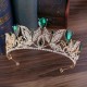 High Quality Crystal Crown Woman Headwear Leaf Shape Rhinestone Tiaras Banquet Wedding Hair Accessories Bridal Jewelry Gifts