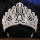 High Quality Crystal Red Crown Butterfly Bridal Wedding Rhinestone Tiara Alloy Princess Party Prom Hair Accessories Jewelry