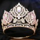 High Quality Luxury Large Crystal Crown Alloy Rhinestone Tiara For Women Bridal Wedding Party Diadem Hair Accessories Jewelry