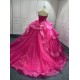 Lace Appliques Hot Pink Quinceanera Dresses Sweetheart Neck Sweet 15 Gowns Custom Made Strapless Vestidos De 15 Anos