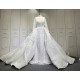 Lace Long Sleeves Wedding Dresses Princess Plus Size Ball Gown Bridal Dresses Lace Up Bridal Gowns