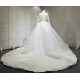 Lace Long Sleeves Wedding Dresses Princess Plus Size Ball Gown Bridal Dresses Lace Up Bridal Gowns