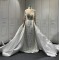 Lace Sleeveless Wedding Dress Two In One Mermaid Bride Dress Wedding Gowns robe de mariee