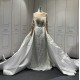 Lace Sleeveless Wedding Dress Two In One Mermaid Bride Dress Wedding Gowns robe de mariee